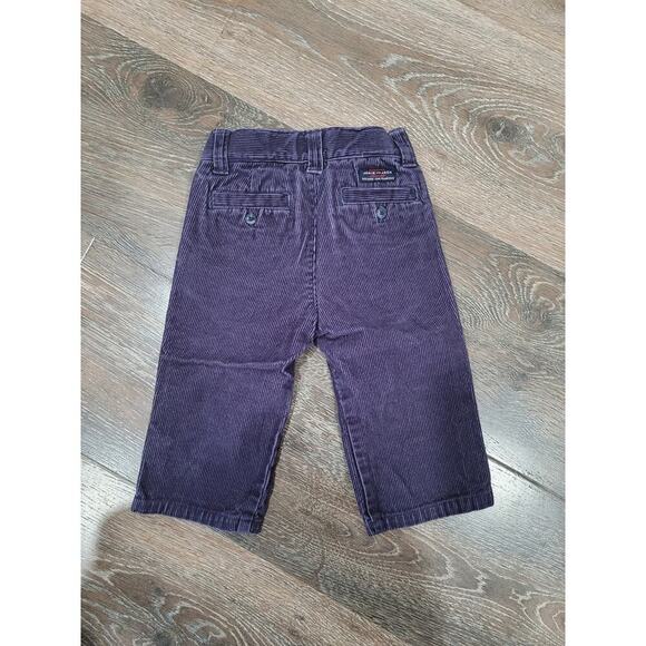 Janie and Jack Baby Boy Blue Corduroy Pants size 6-12 Months Adjustable Waist #4 - Picture 2 of 4